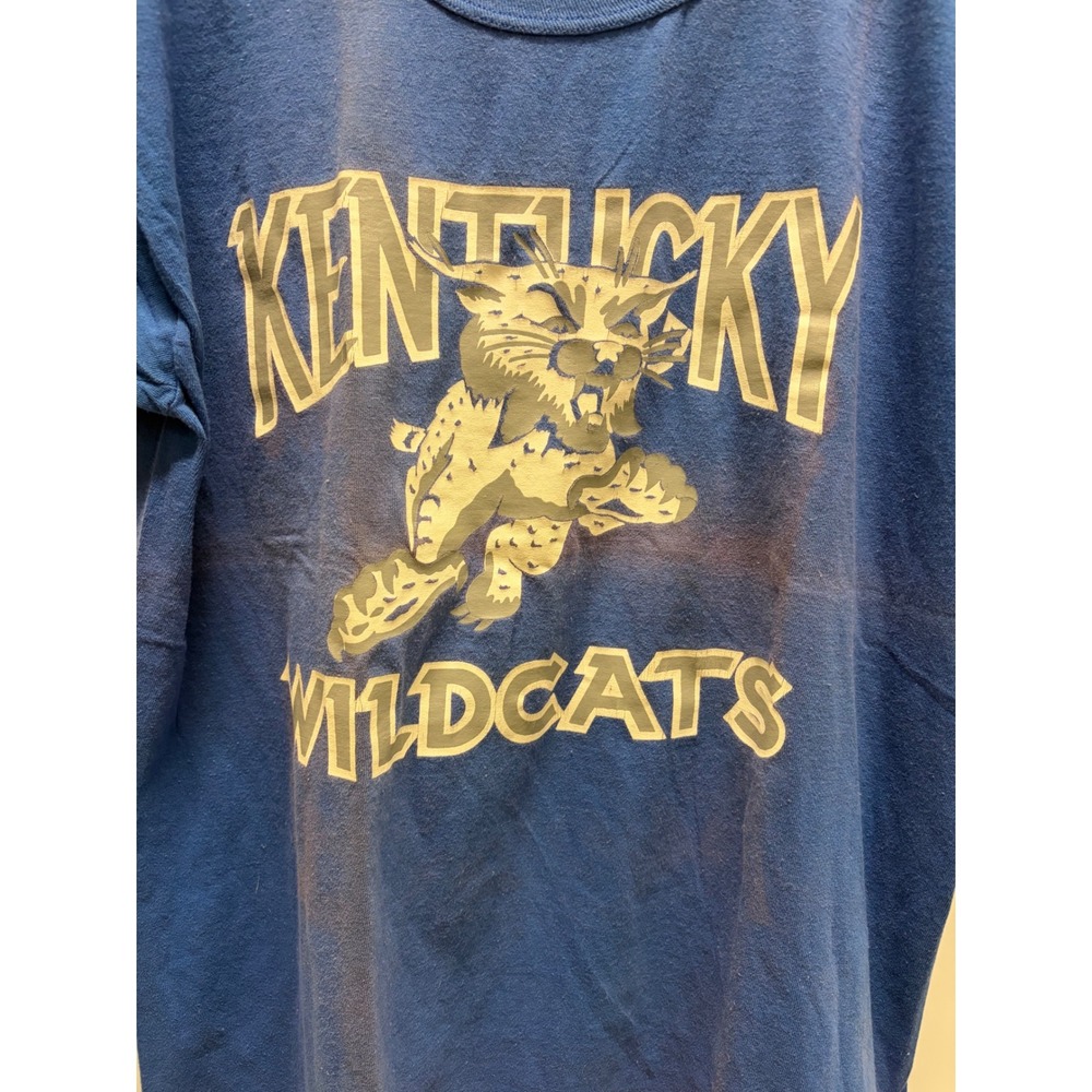 Vintage Starter Kentucky Wildcats T-Shirt Mens Large Blue NCAA 90s USA Good - Picture 3 of 5